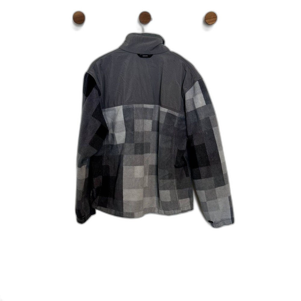 Columbia Mens Interchange Jacket Large Long Sleeve Full Zip Fleece Check Print - Picture 9 of 16